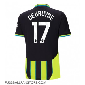 Manchester City Kevin De Bruyne #17 Replik Auswärtstrikot 2024-25 Kurzarm